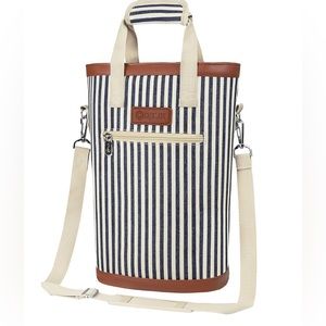OPUX || NWOT - Stripe Insulated Wine/Food Bag.
